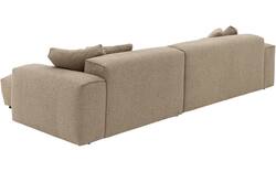 Goossens loungebank lago bruin stof - 8252192-{merk}-lago-bank-stof-bruin-01